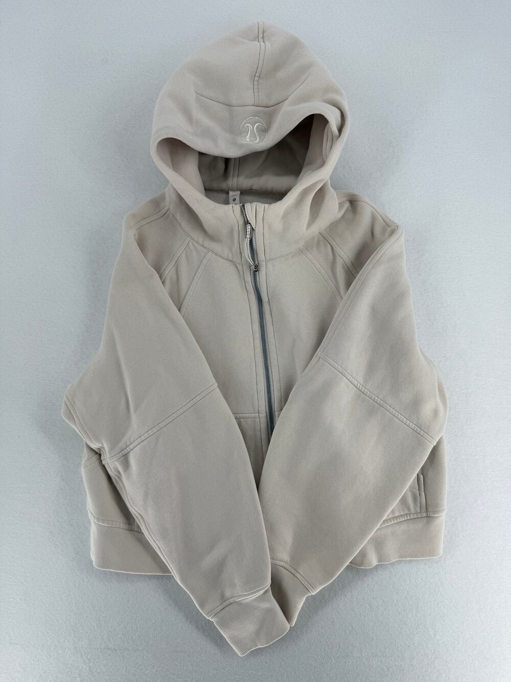 Lululemon Scuba Oversized Full Zip Hoodie M/L Beige Cream Women’s